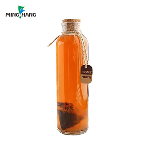 Пользовательские 300 мл стеклянные напитки чай соковыжималка пользовательские конический двойной стены Питьевая фляга (с крышкой) - Product Image 5