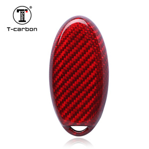 T-Carbon Glas Kohle faser Auto Schlüssel etui Abdeckung Shell Fit für GTR Schlüssel abdeckung Auto Interieur Zubehör - Product Image 3