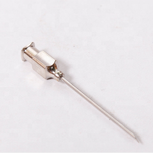 Terbaik Jual Produk Dapat Digunakan Kembali Logam Hub Jarum <span class=keywords><strong>Stainless</strong></span> <span class=keywords><strong>Steel</strong></span> Hewan Jarum <span class=keywords><strong>Luer</strong></span> Kunci Jarum untuk Hewan - Product Image 5