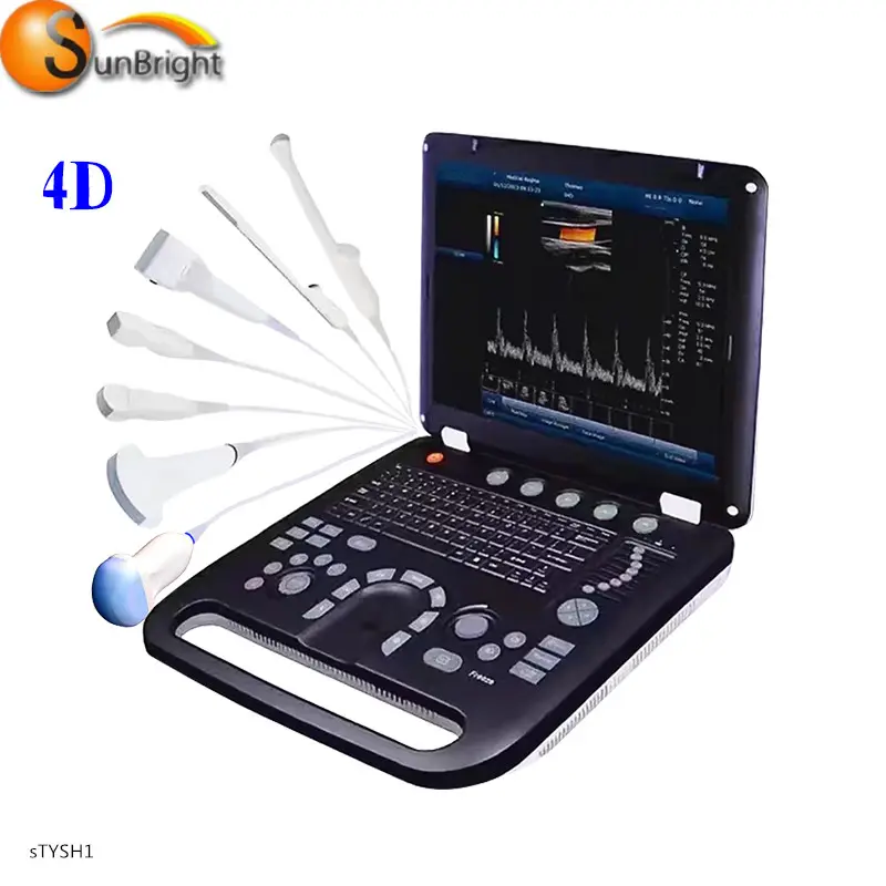 도플러 최고의 판매 노트북 3D 4D 혈관 컬러 도플러 초음파 제품 2 프로브