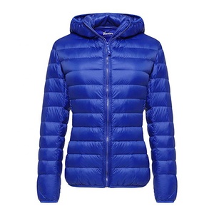 Veste d'hiver XL pour femmes Style Bomber chaud en nylon avec tissu tissé rembourré et décoratif Vestes en duvet d'extérieur pour grande taille - Product Image 3