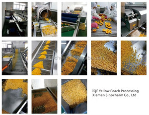 Sincoharm High Brix IQF Pêche jaune congelée fraîche pour purée de jus en conserve Yaourt à la confiture - Product Image 3