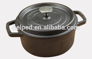 Negro de hierro fundido cazuela de <span class=keywords><strong>olla</strong></span> - Product Image 2