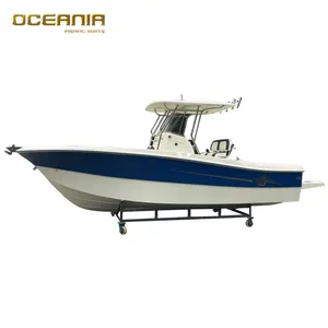 fiberglass open boat hull model 6.80 meters for sale