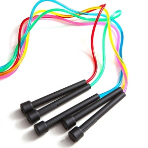 사용자 로고 포장 9ft 길이 조절 얇은 PP <span class=keywords><strong>PVC</strong></span> 점프 로프