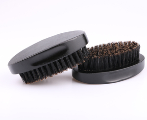 <span class=keywords><strong>Brosse</strong></span> ondulée <span class=keywords><strong>pour</strong></span> hommes, accessoire de salon, noire, poils de sanglier, tendance, - Product Image 1