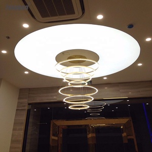 Hot Selling Home Decoration Hersteller Preis Einkaufs zentrum Design Weiß Trans lucent # PVC Stretch Decken folie - Product Image 5