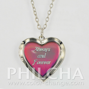 Philcha đáng yêu trái tim mề đay tâm trạng Vòng Cổ Hợp kim kẽm 28mm Đảng & Quà Tặng - Product Image 4