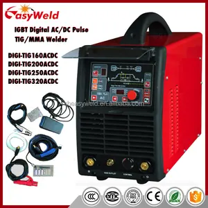 Hig Qualità DIGI-TIG250ACDC Impulso TIG/MMA SALDATORE AC DC TIG 250P Macchina di Saldatura