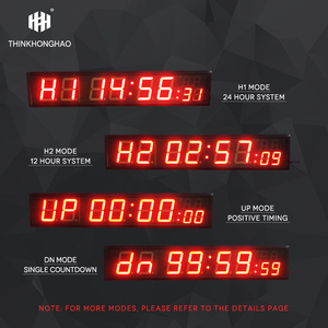 Thinkhonghao HIT8-4R <span class=keywords><strong>LED</strong></span> kỹ thuật số Đồng hồ đếm ngược Đồng hồ báo thức điều khiển từ xa <span class=keywords><strong>4</strong></span>-<span class=keywords><strong>inch</strong></span> 8 chữ số hiển thị sử dụng trong nhà hiển thị - Product Image 4