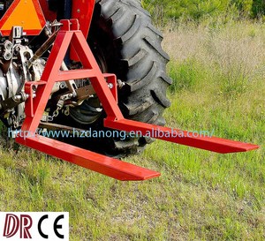 750KG Capacidad Steel Farm Implementos Tractor Accesorio Enganche de <span class=keywords><strong>3</strong></span> puntos Quick Attach Euro Pallet Forks para la venta - Product Image 2