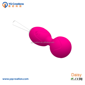 Chinesischer Lieferant Silikon wiederauf ladbarer liebevoller Ball Vibrator Sexspielzeug Vibrierender Kegel ball für Damen - Product Image 3