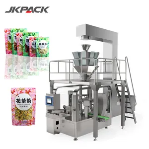 Automatique rotatif premade pochette de remplissage doypack sac alimentaire emballage ligne de production de machine