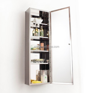 Venta directa de fábrica alto y delgado de cocina de acero inoxidable gabinete de almacenamiento de diseño - Product Image 1
