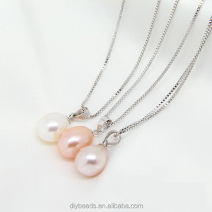 Fashion <strong>Pendant</strong> 925 Sterling Silver Cultured Freshwater Rice <strong>Pearl</strong> <strong>Pendant</strong> <strong>Pearl</strong> <strong>Necklace</strong> - Product Image 3