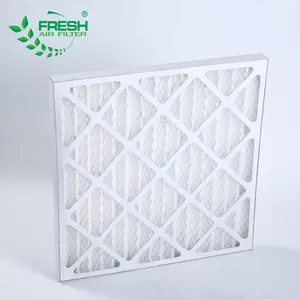 G2 G3 G4 F5 Bingkai Kardus Industri Filter Udara Pre Panel Lipit Filter Udara