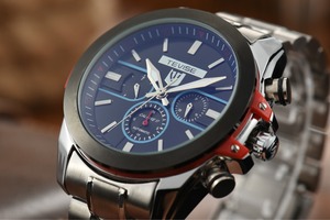 2017 Tevise automatic watch black, charm clock with day/date hour clock - Product Image 2