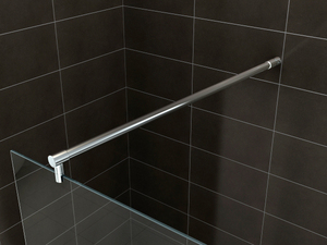 <strong>BL</strong>-040F Double Support <strong>Bar</strong> Walk-in Shower Enclosure Rectangular Tray Frameless with Straight Appearance for Hotels - Product Image 2