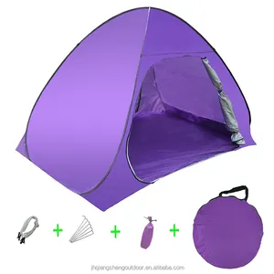 Viola Impermeabile Tenda Da Sole Tenda Da Campeggio Con UV Protectionb Per La Famiglia di Campeggio E La Riproduzione