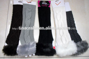 calentadores de brazo para hacer punto con pieles - Product Image 1