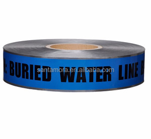 Ruban d'avertissement détectable dans le sol en feuille d'aluminium imprimé en matériau PE pour la protection des barrières routières et des conduites d'eau - Product Image 3