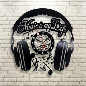 Đồng Hồ Treo Tường Hiện Đại Kiểu Cổ, Đồng Hồ Thạch Anh Nghệ Thuật Đĩa Vinyl Sáng Tạo Theo Phong Cách Cổ Truyền Có 2 Chú Mèo Dễ Thương Để Trang Trí Nhà Cửa - Product Image 4