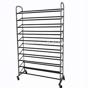 10 Lớp 50 Cặp Cán Giày <span class=keywords><strong>Rack</strong></span>, Kim Loại Mạnh Mẽ Giày Kệ Với Không Trượt Thanh - Product Image 1