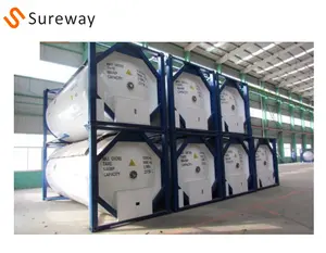 20ft 16 bar vloeibaar gas cryogene vloeistoftank container