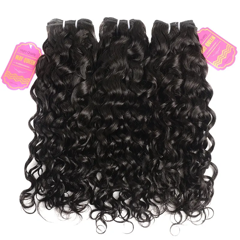 Wholesale Natural Malaysian 10A Grade Water Wave Human Hair Weave Bundles Human Hair Extensions