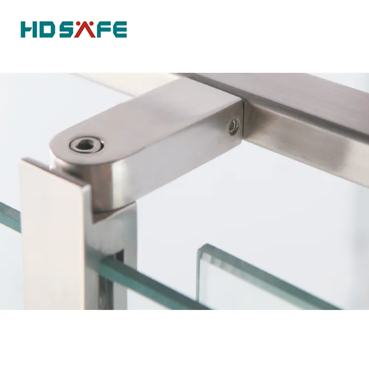 Glass and Square Tube Connector Design Stainless Steel New Graphic Design for Shower Room 3 Years CN;GUA HDSAFE SA8800A-18&18A
