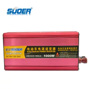 Suoer Electric Car Inverter DC 72V to AC 220V Inverter 1000VA Power Inverter