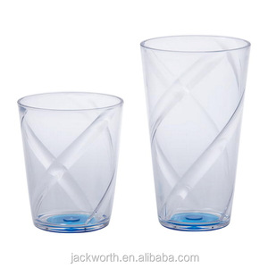 Square Base Acrylic <b>Plastic</b> Water Drinking <b>Glasses</b> - Product Image 6