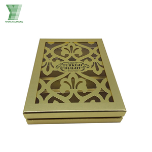 Hot bán tùy chỉnh logo in tinh tế Kraft hộp các tông kẹo Quà Tặng Bao bì hộp sô cô la với thẻ vàng giấy chèn - Product Image 2