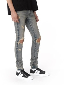 Oem Nieuwe Stijl Bulk Groothandel China Broek Mannen Blauw Gescheurd Private <span class=keywords><strong>Label</strong></span> <span class=keywords><strong>Jeans</strong></span> - Product Image 4