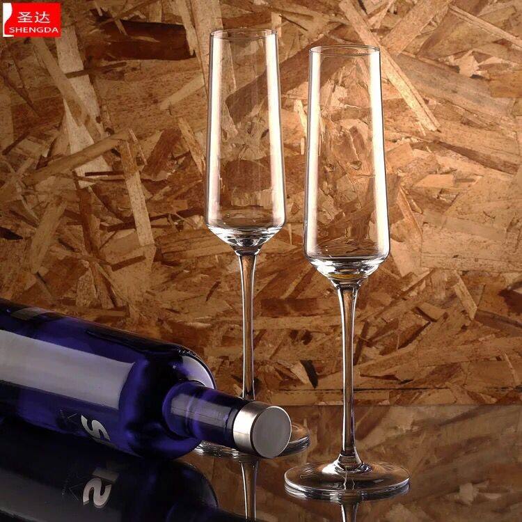 Wholesale Glassware Crystal Champagne Flute Glass for Wedding,clear champagne glass cup