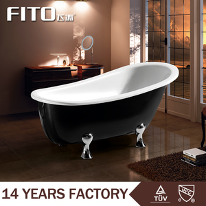 Haute Qualité <span class=keywords><strong>Béton</strong></span> Rouge Chinois Trempage Noir Baignoire Douche Combo Chaude Baignoires Pour Handicapés - Product Image 3
