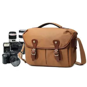 Small Camera Bag SLR/DSLR Shoulder Bag Canvas Messenger Bag Waterproof Digital Camera for Sony, Canon, Nikon