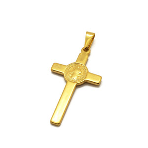 Commercio all'ingrosso di Tendenza Prodotto Bling Monili Che Fanno I Fascini 24K Arabia Oro Etiope Croce Gioielli - Product Image 4