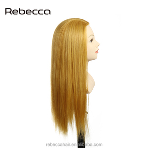 Rebecca Wholesale Hair Manikin Hairdresser Doll African American Female Mannequin Wig Training Mannequin Head With Human Hair - Product Image 5