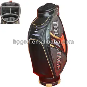 cuero genuino venta al por mayor honma carrito de golf bolsa