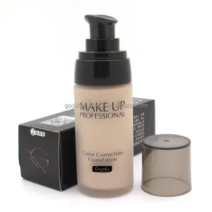 Base líquida de maquiagem, base de maquiagem fosca natural com 3 cores