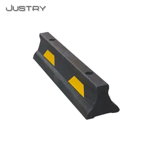 駐車縁石/Heavy Duty Rubber Car Stopper/Rubber Parking Wheel Stop