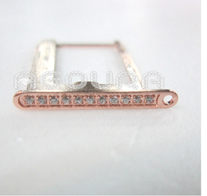 Chine usine or bouton pour iphone4s avec diamant, Boutons d'or - Product Image 4