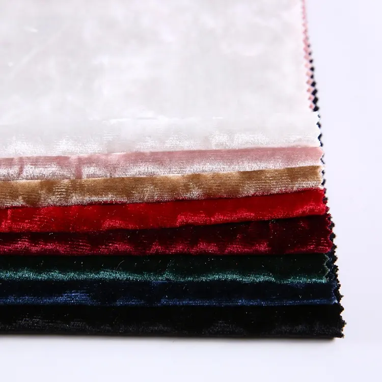 De diamantes de hielo tinte de punto de 92% poliéster 8% spandex tela de terciopelo suave textiles Reino Unido