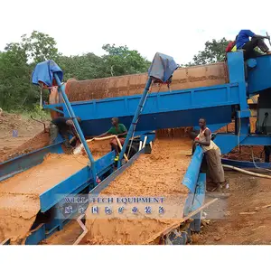 Alluvial mining equipment trommel gold washing plant for sale