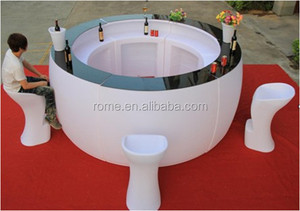 الأوروبية الإبداعية الأزياء مرحلة الحرة الدائمة منصة مشروبات للبيع/Pe النبيذ الجدول مصابيح إضاءة طاولة البار منصة مشروبات - Product Image 5