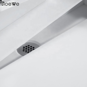Wallhang controsoffitto lavaggio <span class=keywords><strong>a</strong></span> mano bacino di pietra artificiale bagno di lavaggio di superficie solida lavello opaco resina <span class=keywords><strong>lavabo</strong></span> in pietra - Product Image 3