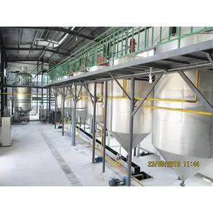 Complete set equipment of palm oil refinery , Sunflower Oil Refining line in Tanzania, Copra Oil Refining Plant