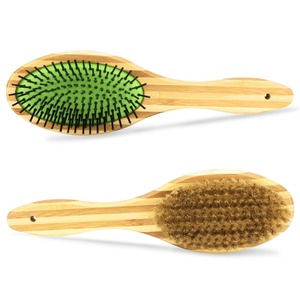 Cepillo de Doble Cara Profesional JD JD-2 con Cerdas de Bambú para Limpieza y Aseo de Pelo de Mascotas, Perros, Gatos y Cachorros - Product Image 1