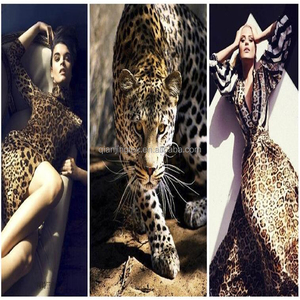 Hot bán mới nhất phổ biến Heavyweight Polyester <span class=keywords><strong>Spandex</strong></span> Scuba Leopard in căng vải cho thể thao phong cách đồng bằng - Product Image 2